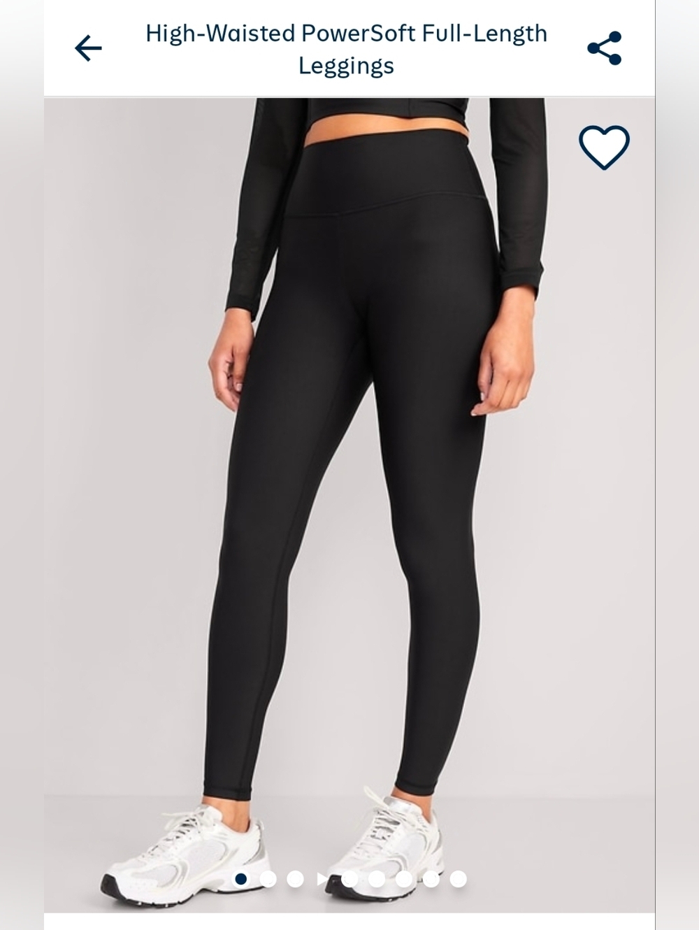 Old Navy Black High-Rise Leggings